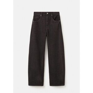 MANGO - Velvet balloon jeans chocolate - 8 - Woman